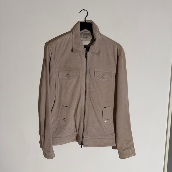 Bugatchi Light Brown Suede Jacket